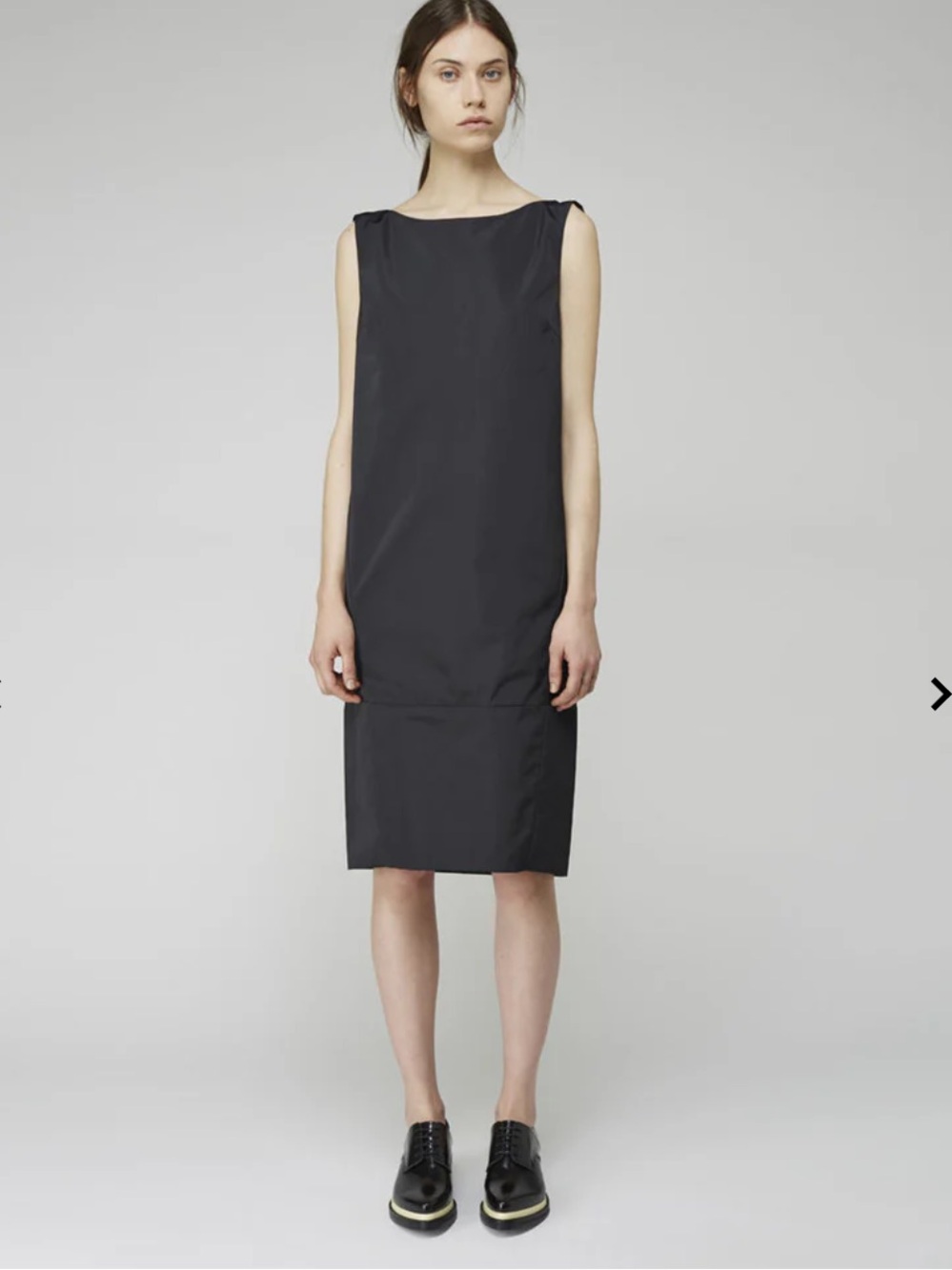 Acne Studios Mint Taffeta Black Dress XS 36 Sleeveless